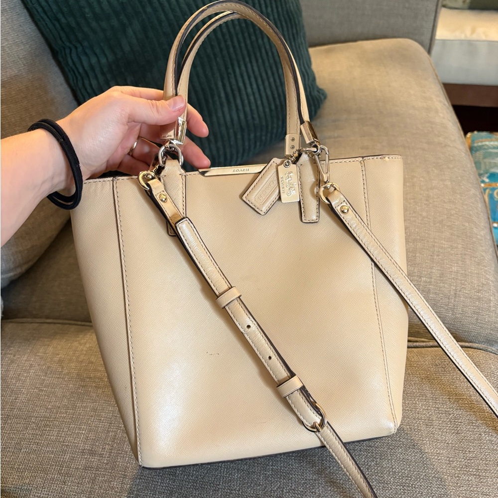 Coach cream purse